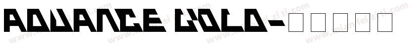 Advance Bold字体转换